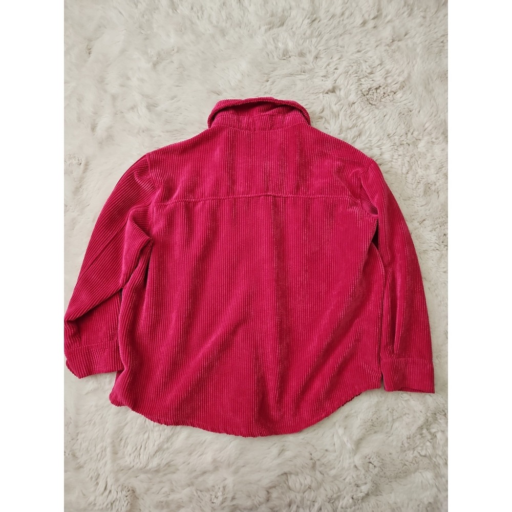 Wild Fable Corduroy Shacket Womens Large‎ L Pink Button Down Jacket Ribbed Y2K - Picture 11 of 12